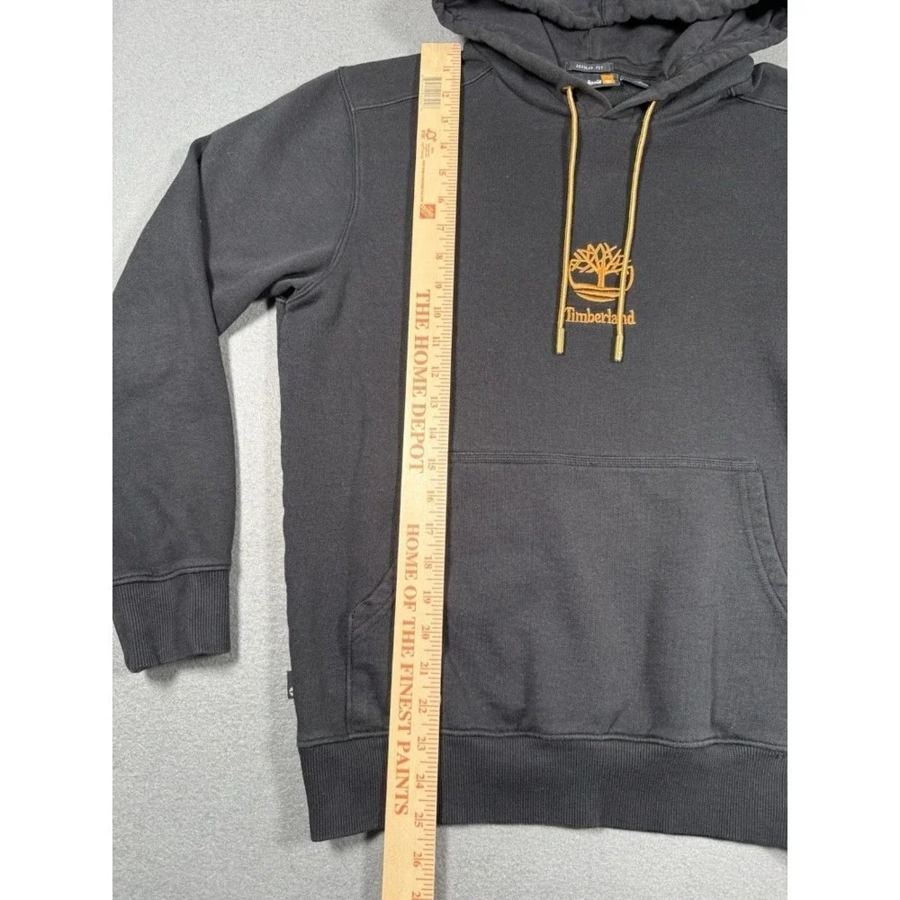 Timberland Core Tree Logo Pullover Hoodie Black Wheat Men's S Excellent. #0017